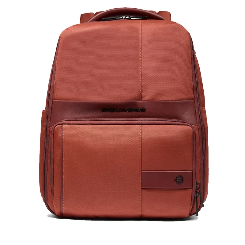 Zaino PIQUADRO porta Pc 14" in Tessuto e Pelle Colore Arancio Linea Wollem - CA6238W129