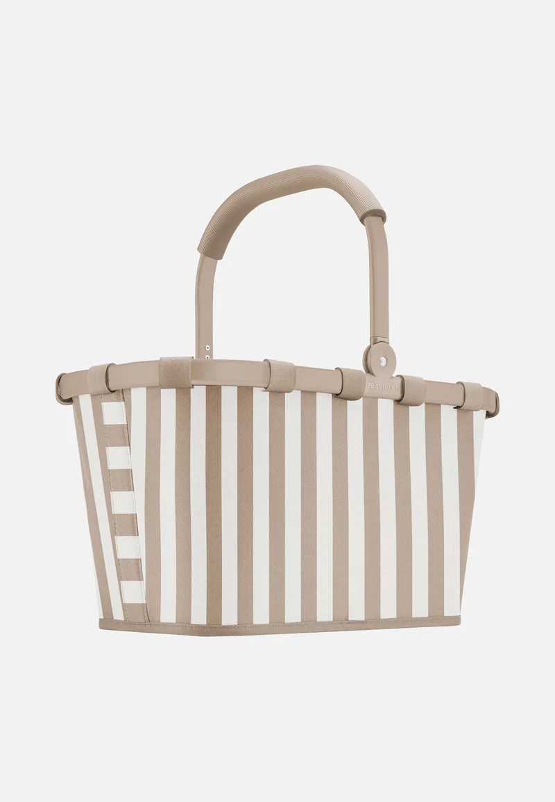 Carrybag Summerstripes Coffee - Shopping Basket