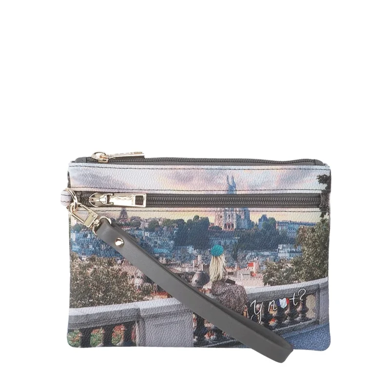 Pochette Donna con Zip Y NOT YES-342 Stampa Coeur De Paris
