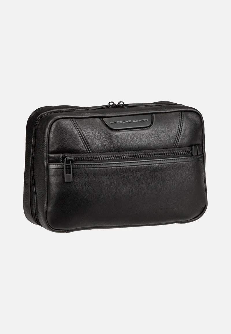 Roadster Leather Evo Washbag Black - Toiletry Bag