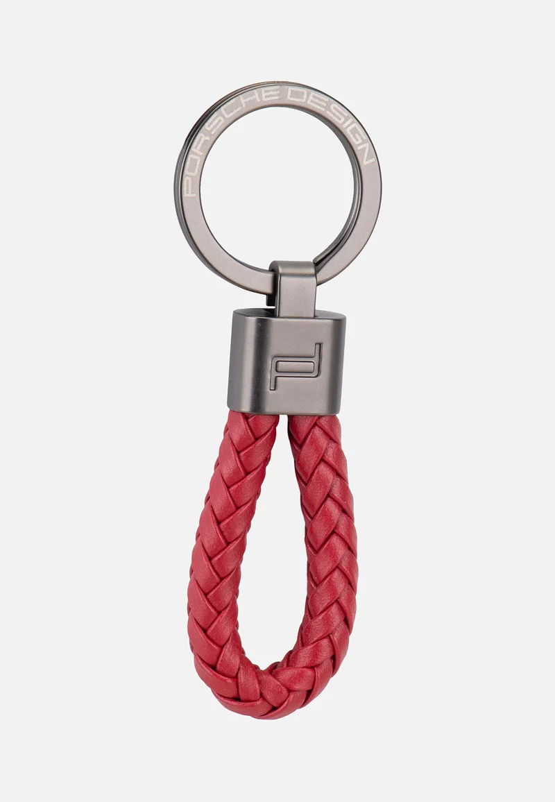 Keyring Leather Cord 28807 Carmine Red - Keychain