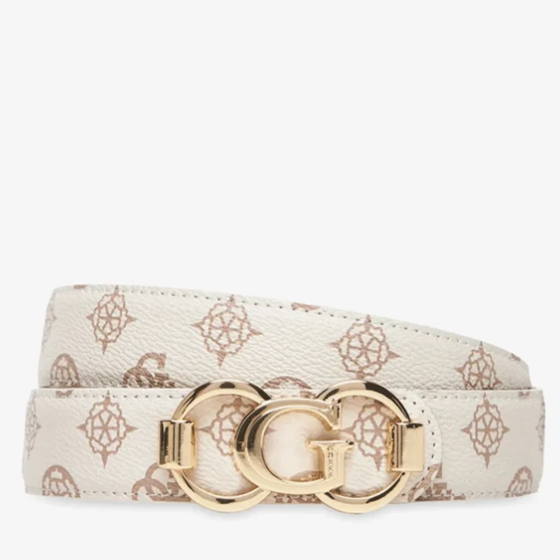 Cintura Donna Reversibile GUESS Colore Cream Logo Linea 4G