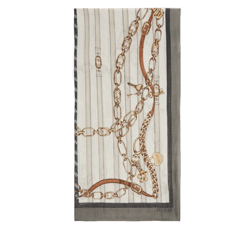Foulard Donna 90 x 180 cm GUESS Colore Nero