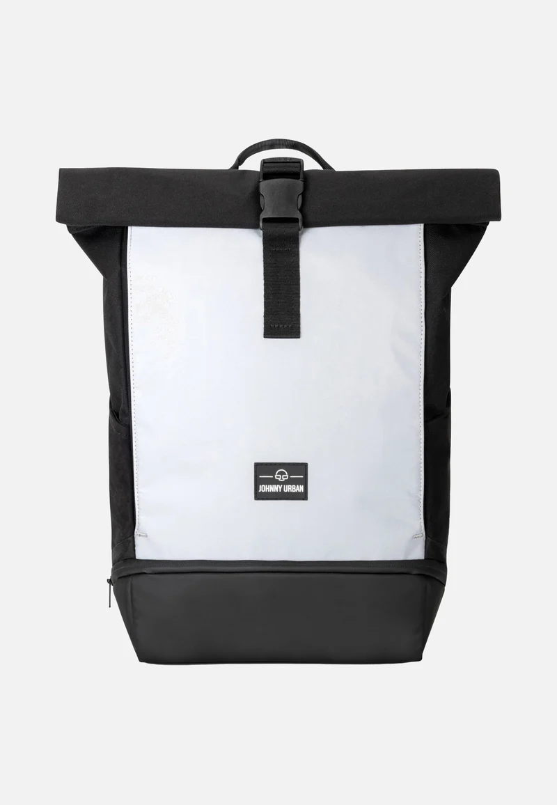 Allen Medium Black Reflective - Rolltop Backpack