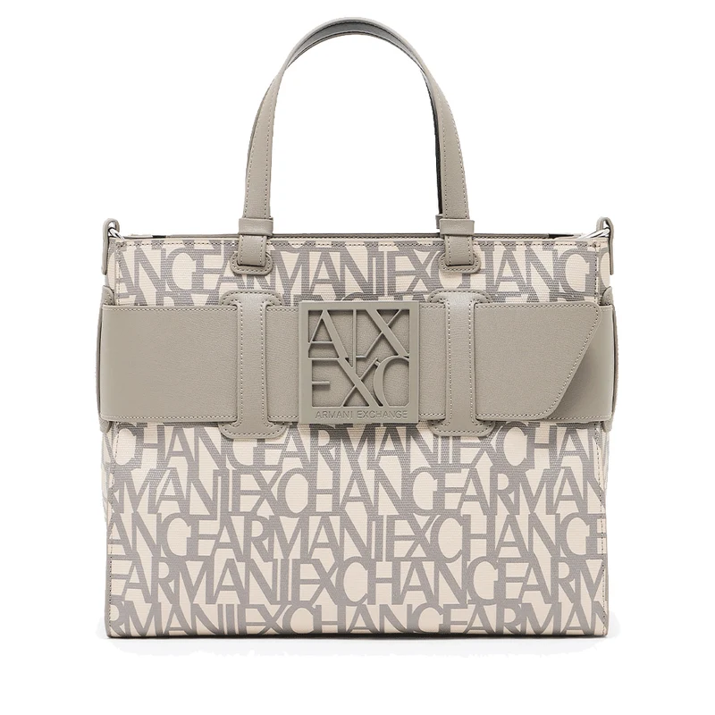 Borsa Donna a Mano ARMANI EXCHANGE colore Sound Sand - Brown Bass Misura Grande