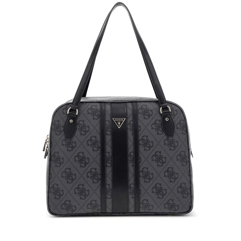 Borsa Donna a Spalla GUESS Linea Erenia colore Coal Logo Misura Grande