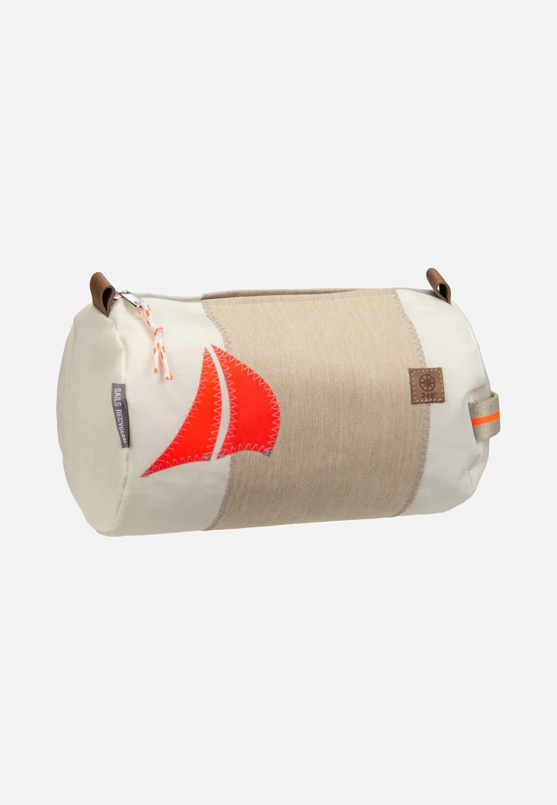 Tonne Weiß/Sand Segel Orange - Toiletry Bag