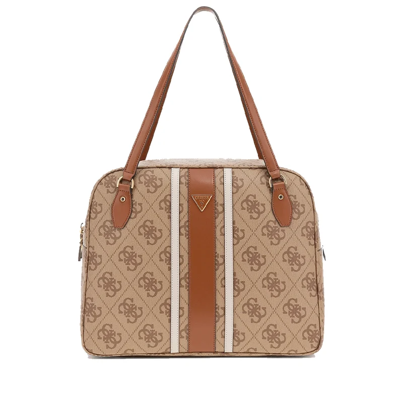 Borsa Donna a Spalla GUESS Linea Erenia colore Latte Logo Misura Grande