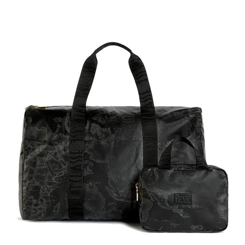 Borsone da Viaggio Pieghevole con Beauty 1A Classe Alviero Martini linea Geo Soft colore Geo Black S022