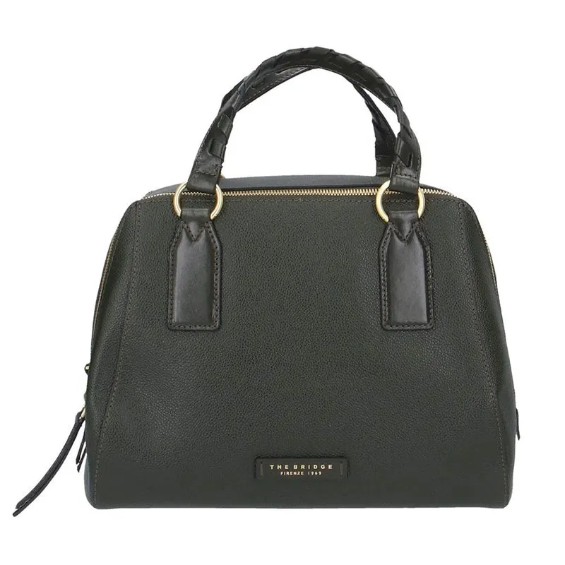 Borsa Donna a Mano Media THE BRIDGE linea Ines in Pelle Verde Tirolo