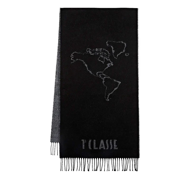 Sciarpa 40 x 170 cm 1A Classe Alviero Martini linea Geo Filetto Nero S606