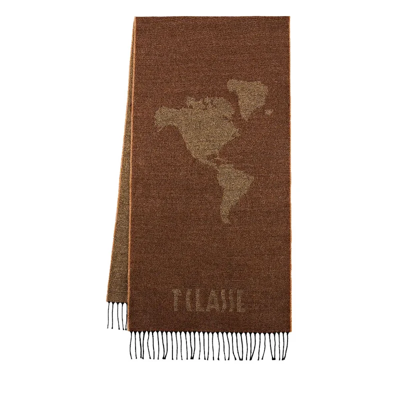 Sciarpa 40 x 170 cm 1A Classe Alviero Martini linea Geo Pieno Marrone S605