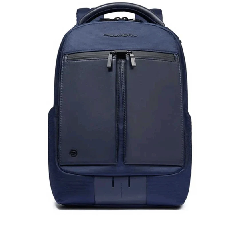 Zaino PIQUADRO con Porta Computer 14" in Tessuto e Pelle Blu Linea Orion - CA6620S136