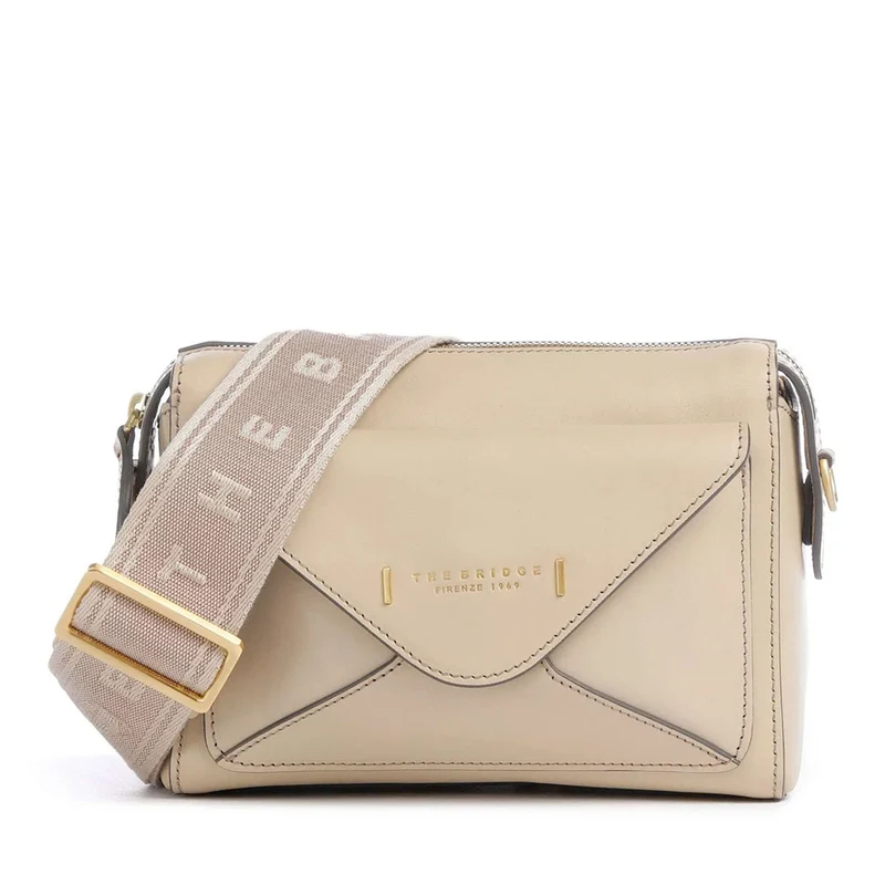 Borsa Donna a Tracolla THE BRIDGE linea Frida in Pelle color Burro