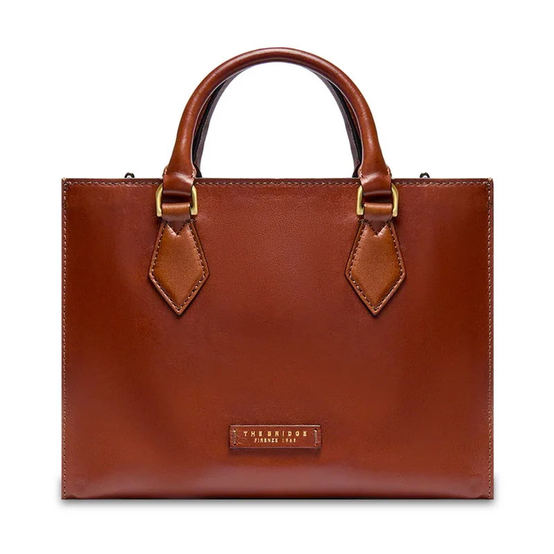Borsa Donna a Mano Grande THE BRIDGE linea Ida in Pelle Marrone
