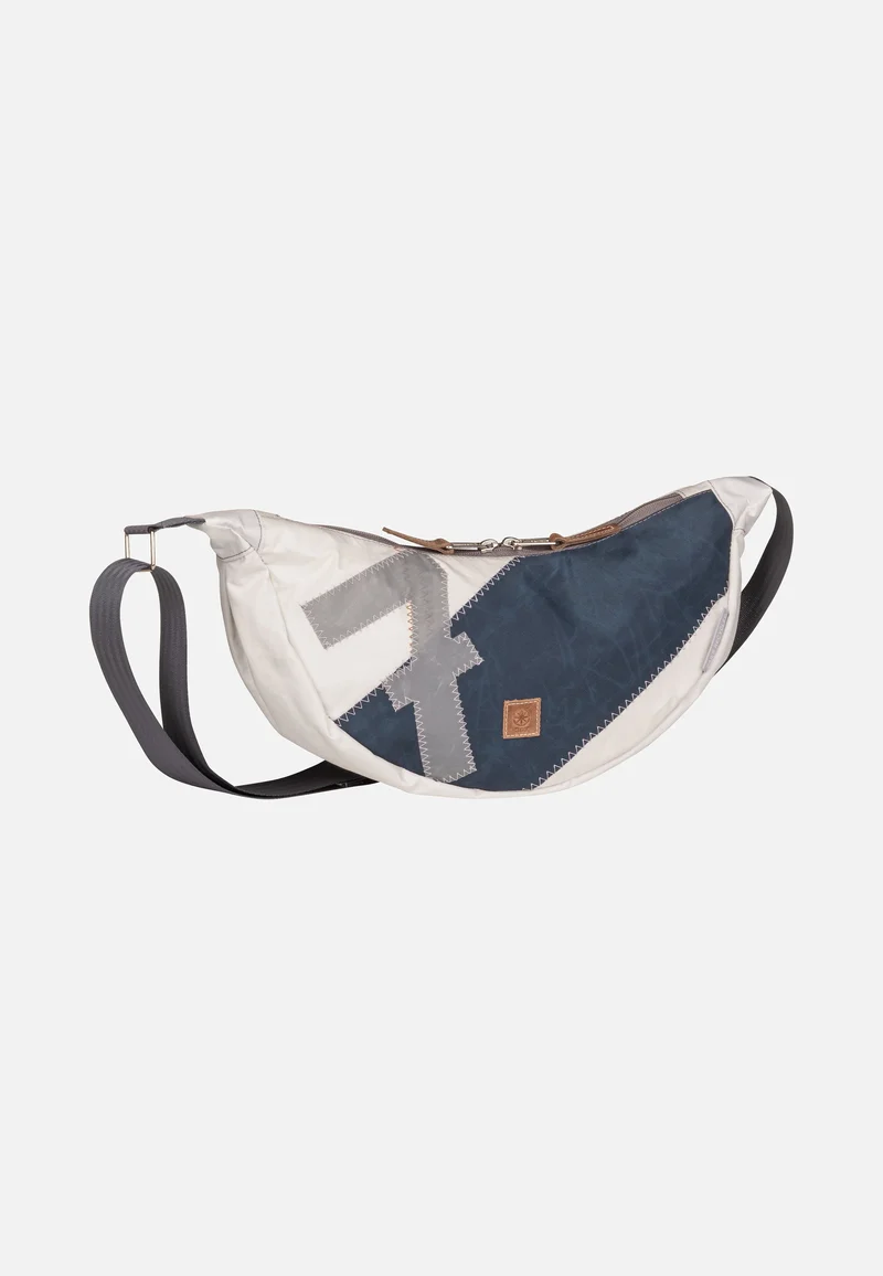Roop Weiß/Blau mit grauer Zahl - Sling Bag