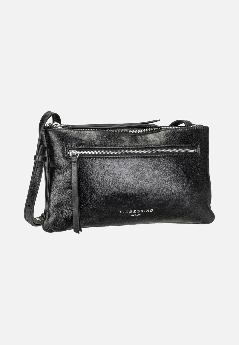 Zena Crossbody S Double Lamb Crunch Black - Crossbody Bag