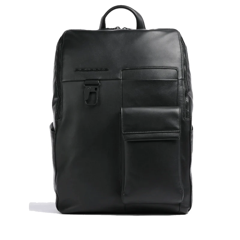 Zaino Uomo PIQUADRO con porta Pc 14" in Pelle Nera Linea Finn - CA5988S123