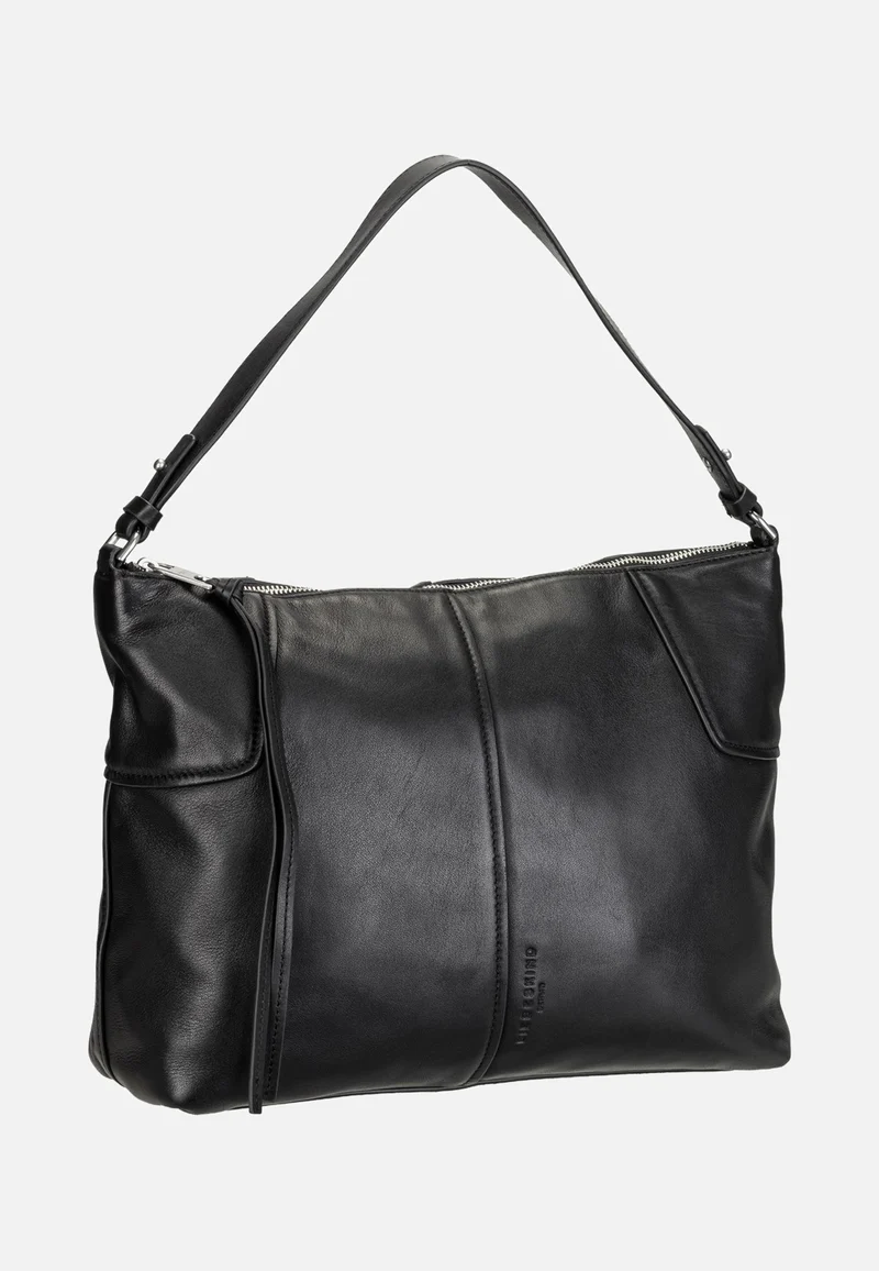 Mila Hobo M Sheep Natural Black - Hobo Bag