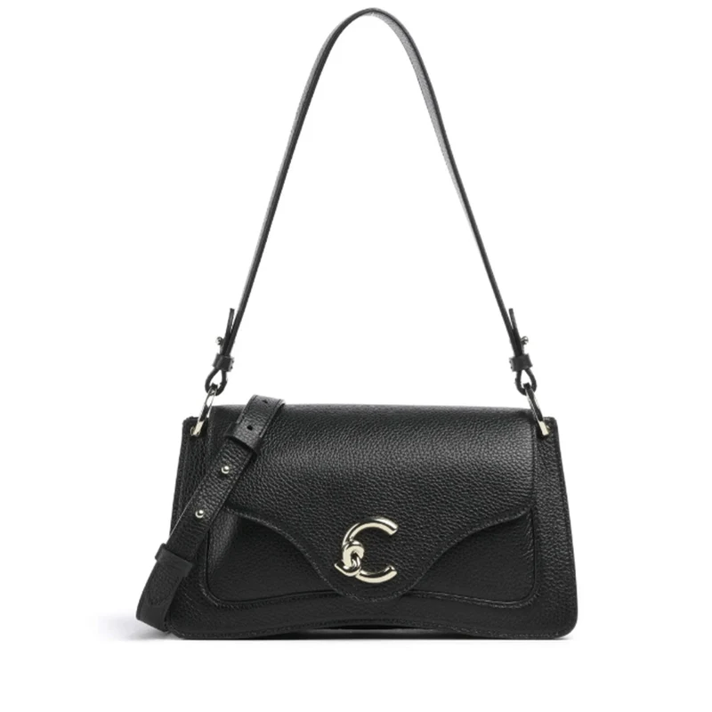 Borsa Donna a Spall COCCINELLE in Pelle linea C-Me Colore Nero