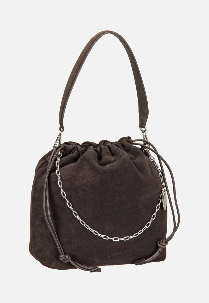 Lya II Hobo M Hydro Suede Deep Soil - Bucket Bag