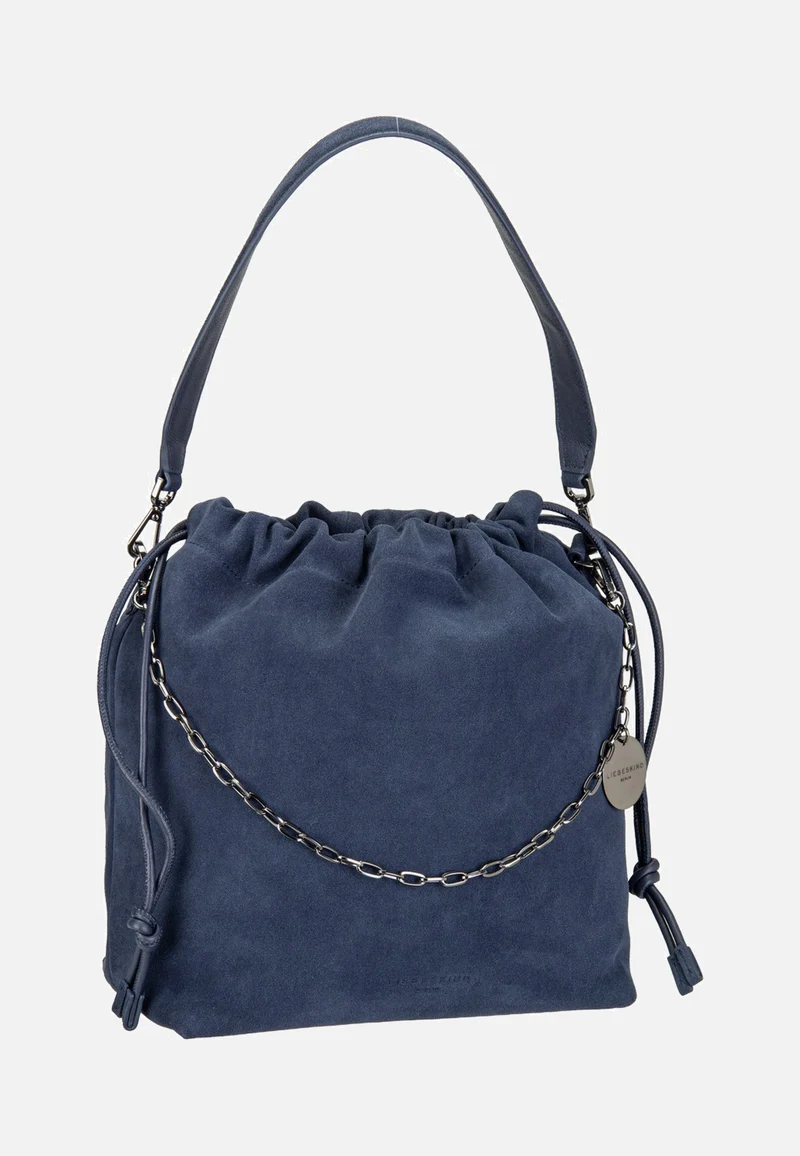 Lya II Hobo M Hydro Suede Peacoat - Bucket Bag