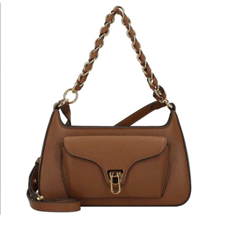 Borsa Donna a Spalla COCCINELLE in Pelle linea Beat Generation Small Colore Cognac