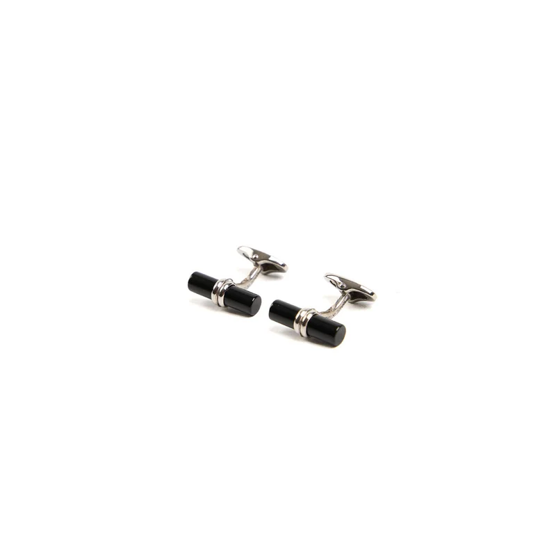 BAR CUFFLINKS WITH ONIX