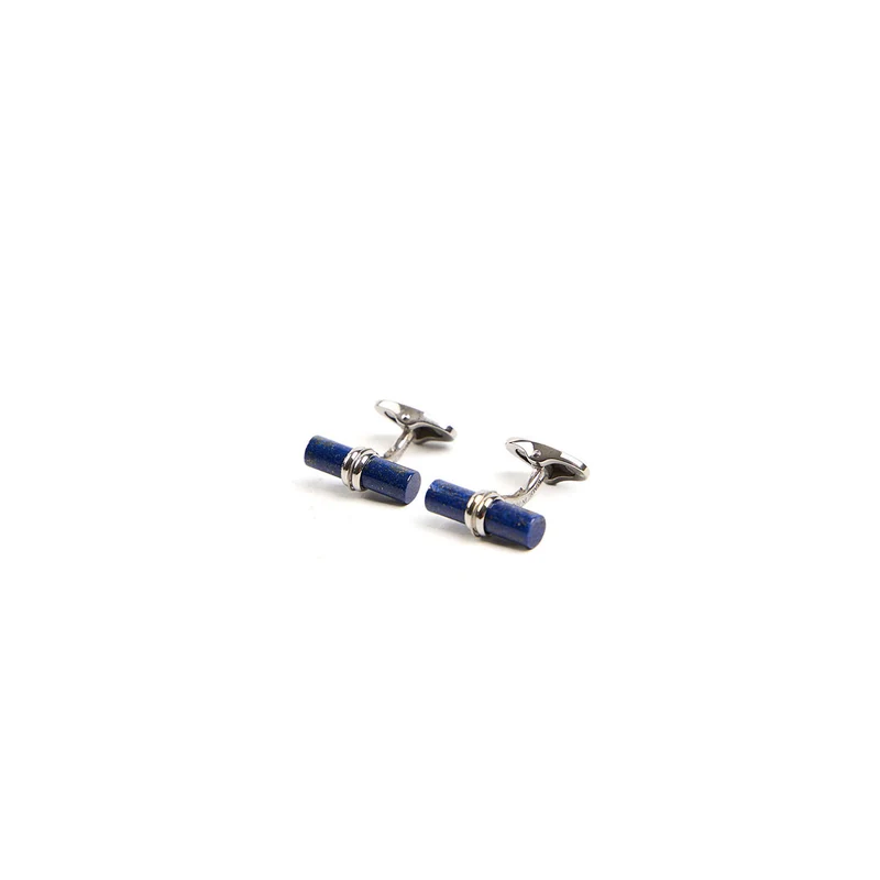 BAR CUFFLINKS WITH LAPIS