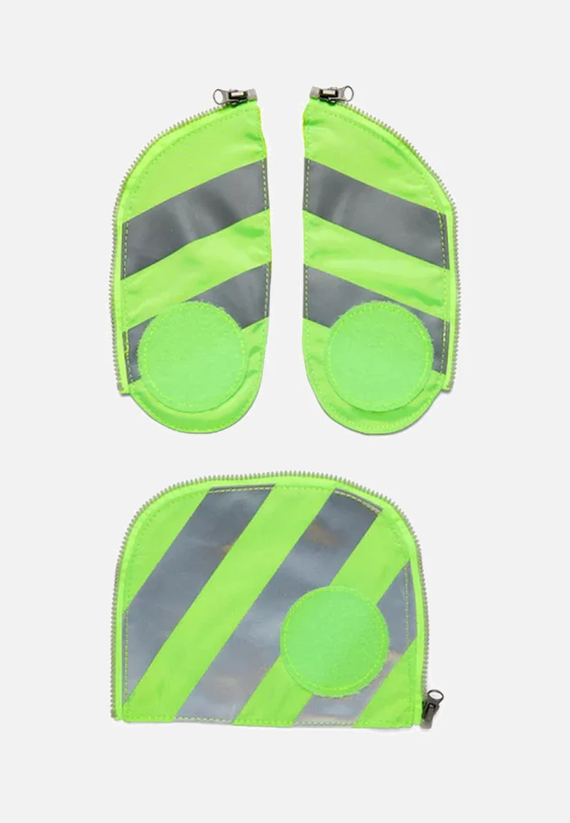 Zip-Set Reflektorstreifen Grün - School Accessorie