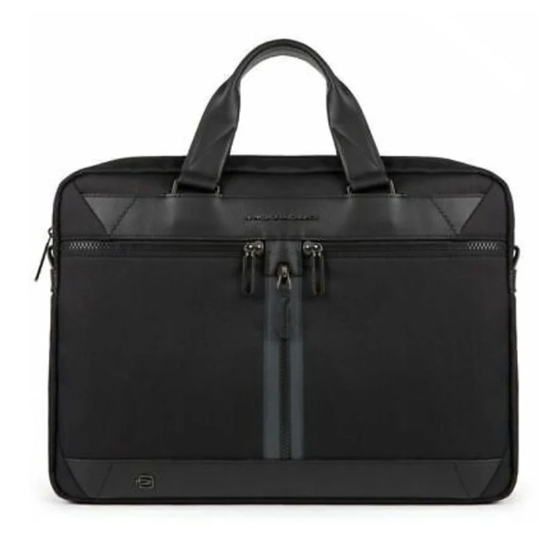 Cartella PIQUADRO in Tessuto e Pelle Colore Nero Porta Pc 15,6" e iPad Linea Trakai - CA5528W109