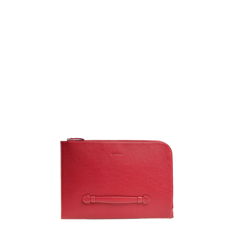 BURGUNDY LEATHER PORTFOLIO