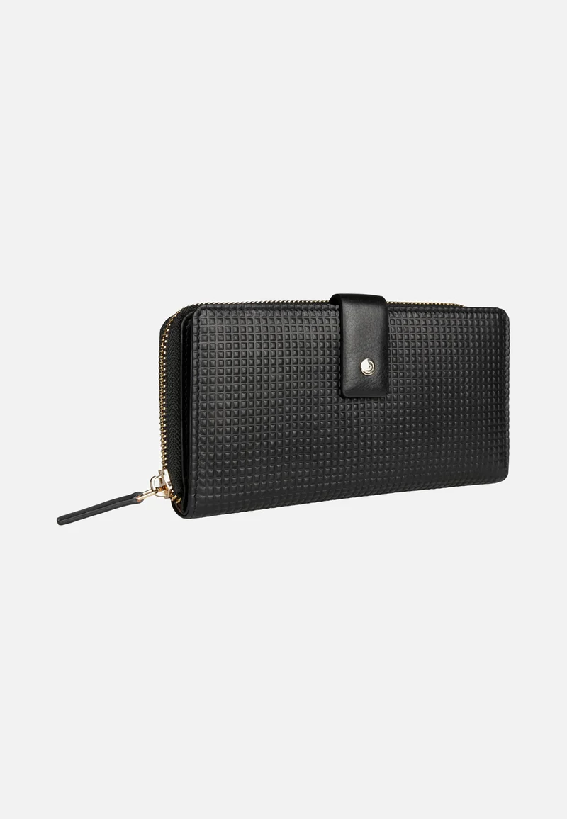 Noemi Ladies Long Zip Wallet Black - Wallet
