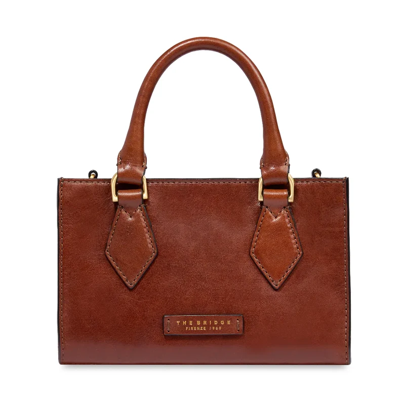 Borsa Donna a Mano THE BRIDGE linea Ida in Pelle Marrone