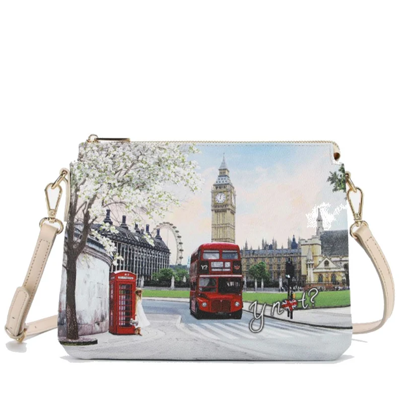 Borsa Donna a Tracolla Y NOT YES-630 Stampa London