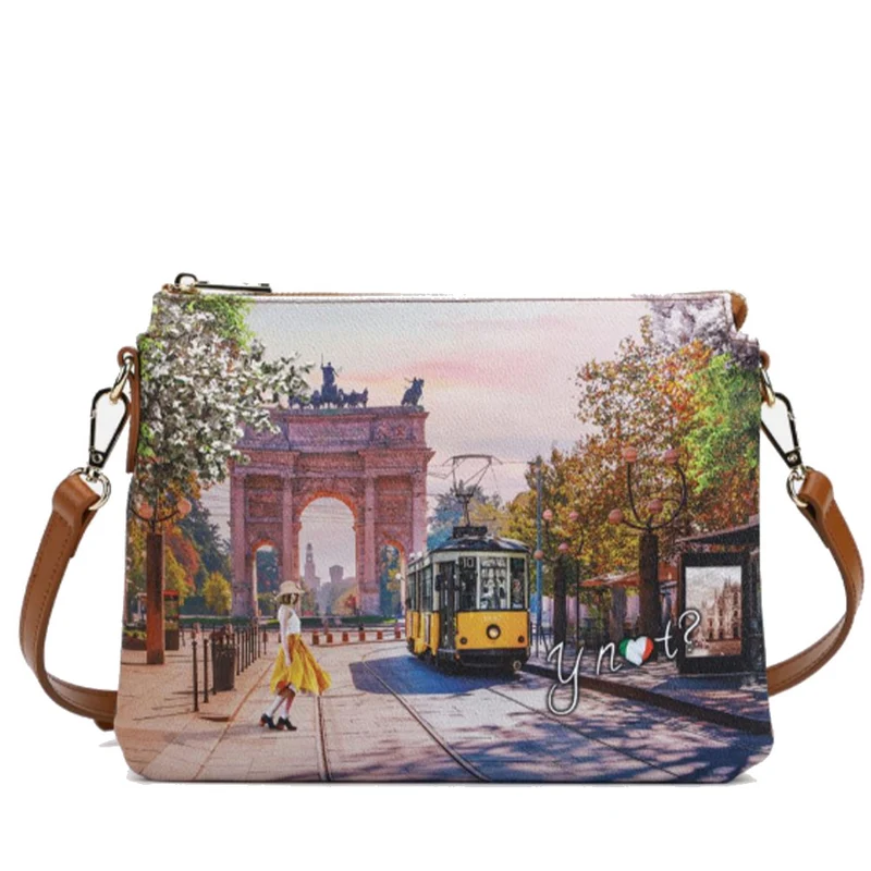 Borsa Donna a Tracolla Y NOT YES-630 Stampa Spring in Milan