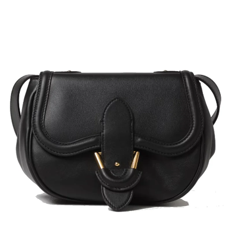 Borsa Donna a Tracolla COCCINELLE in Pelle Liscia Nera linea Blake