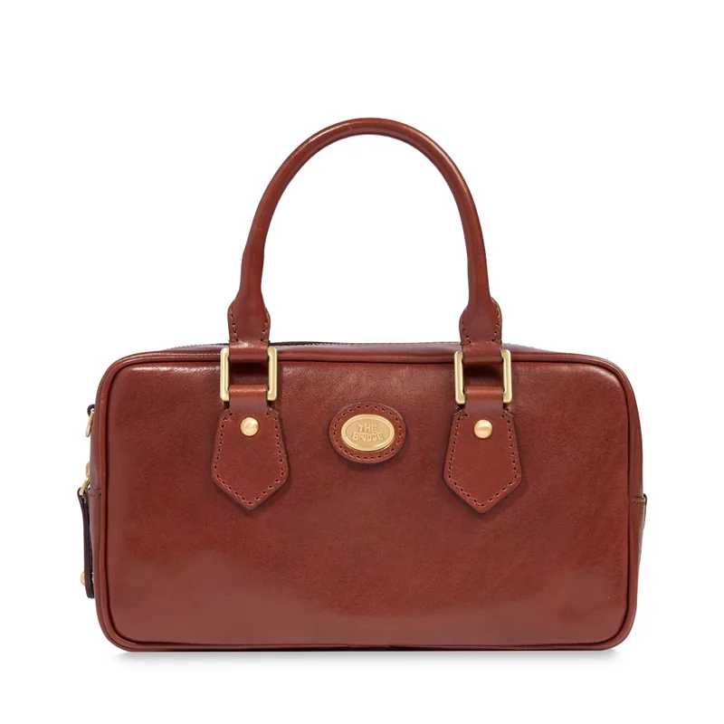Bauletto Donna con Tracolla THE BRIDGE linea Story in Pelle Marrone