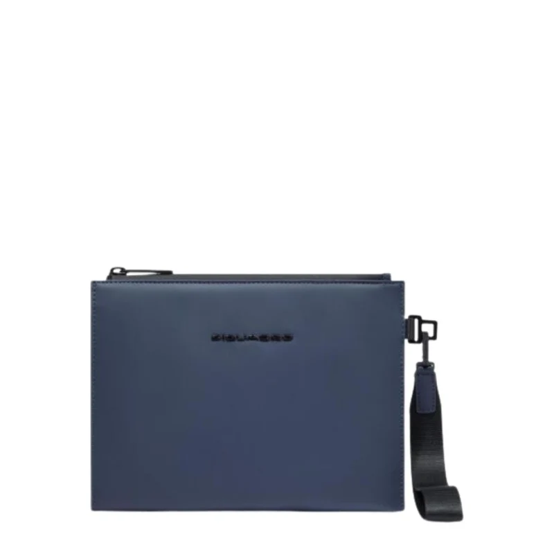 Pochette Piatta in Tessuto Gommato