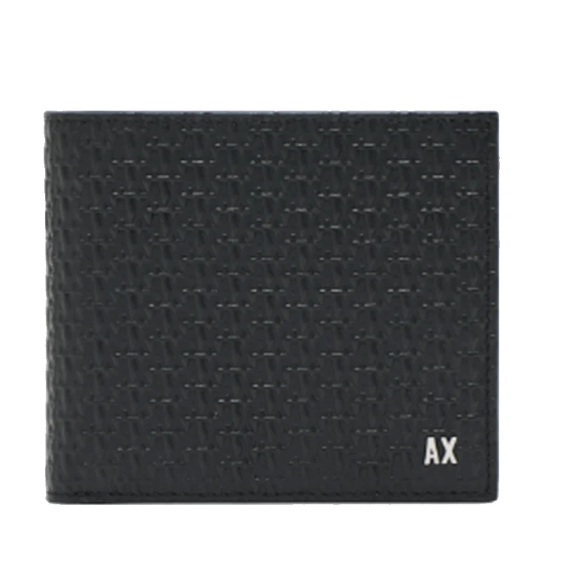 Portafoglio con Portamonete ARMANI EXCHANGE in Pelle Nera Linea Elba