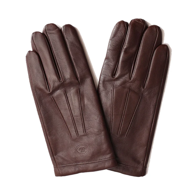 Guanti Uomo THE BRIDGE linea Life Style in Pelle Marrone Castagna TG 7.5