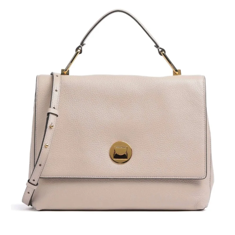 Borsa Donna a Mano COCCINELLE in Pelle linea Liya colore Rosette - Warm Taupe