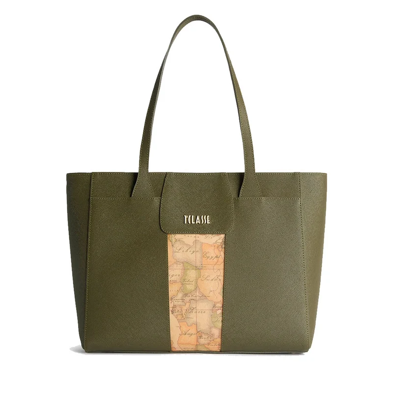 Shopping Bag Donna 1A Classe Alviero Martini linea Windy City Verde Muschio LD27