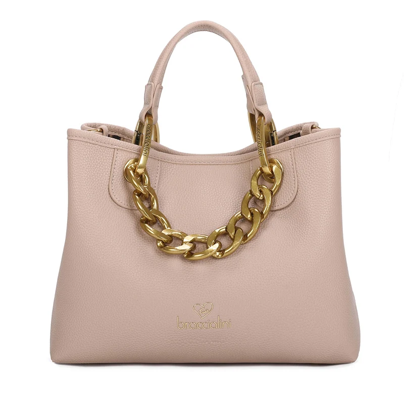 Borsa Donna a Mano BRACCIALINI linea Beth Jewels Taupe