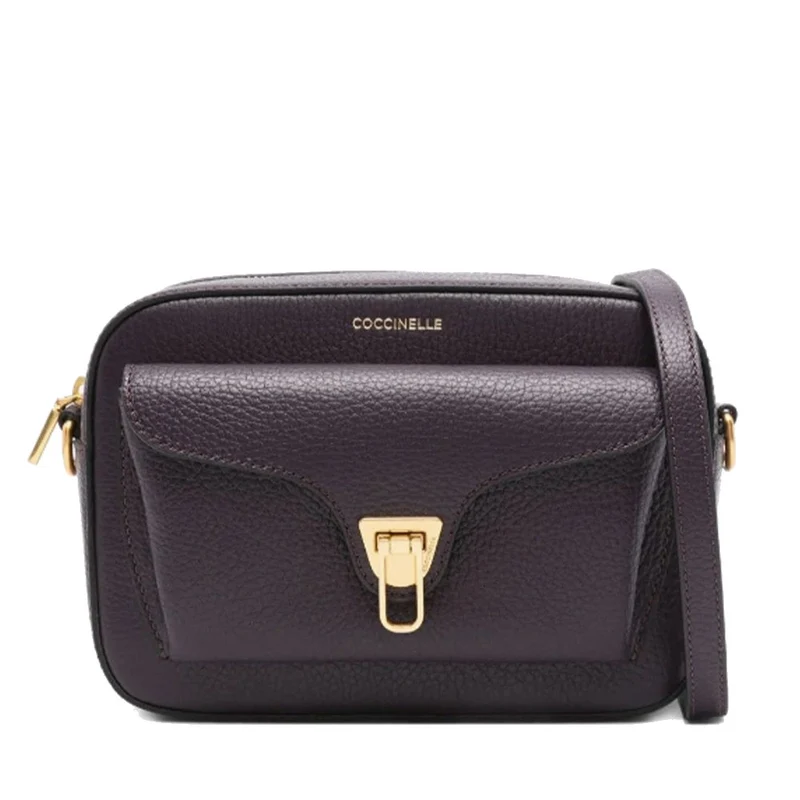 Borsa Donna a Tracolla COCCINELLE in Pelle Prune Linea Beat Soft Misura Small