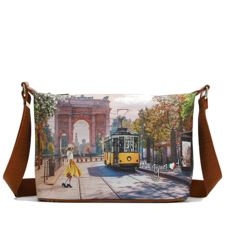 Borsa Donna Hobo Y NOT a Tracolla YES-592 Spring in Milan