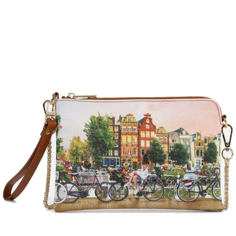 Borsa Donna Y NOT Pochette con Tracolla YES-384 Flower River