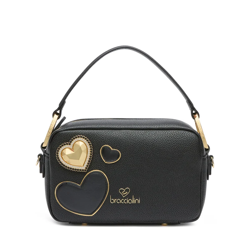Borsa Donna a Tracolla BRACCIALINI linea Jinny Mix Nera