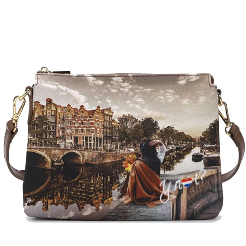 Borsa Donna a Tracolla Y NOT YES-630 Stampa Autumn In Holland