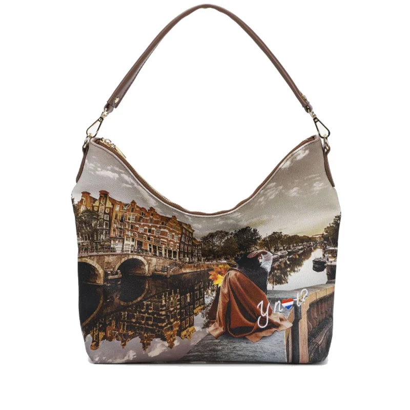 Borsa Donna Y NOT Hobo a Spalla YES-618 Autumn in Holland